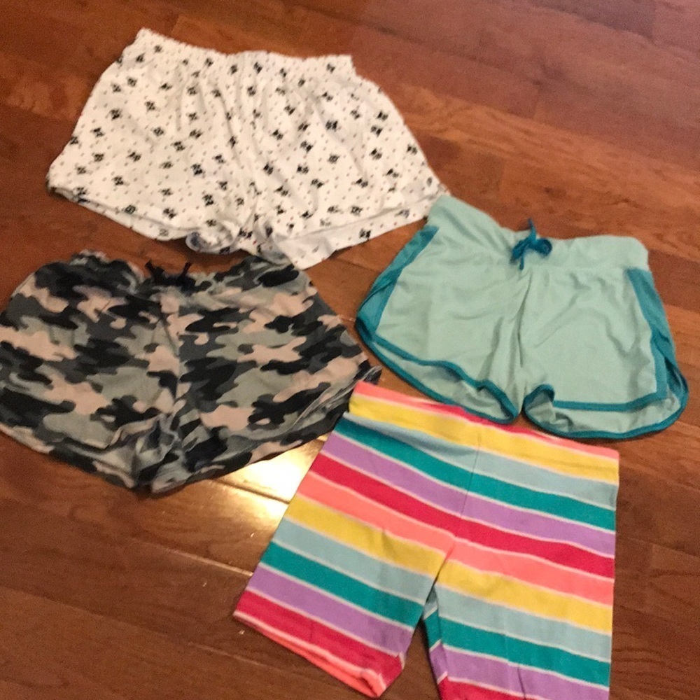 FOUR pair of girl’s large shorts